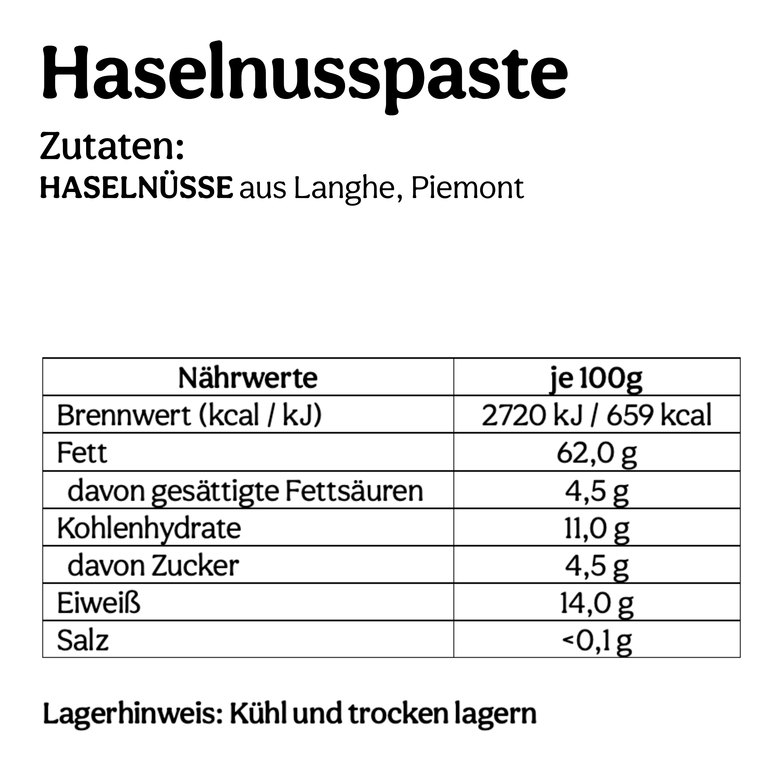 Haselnuss Paste (500g)