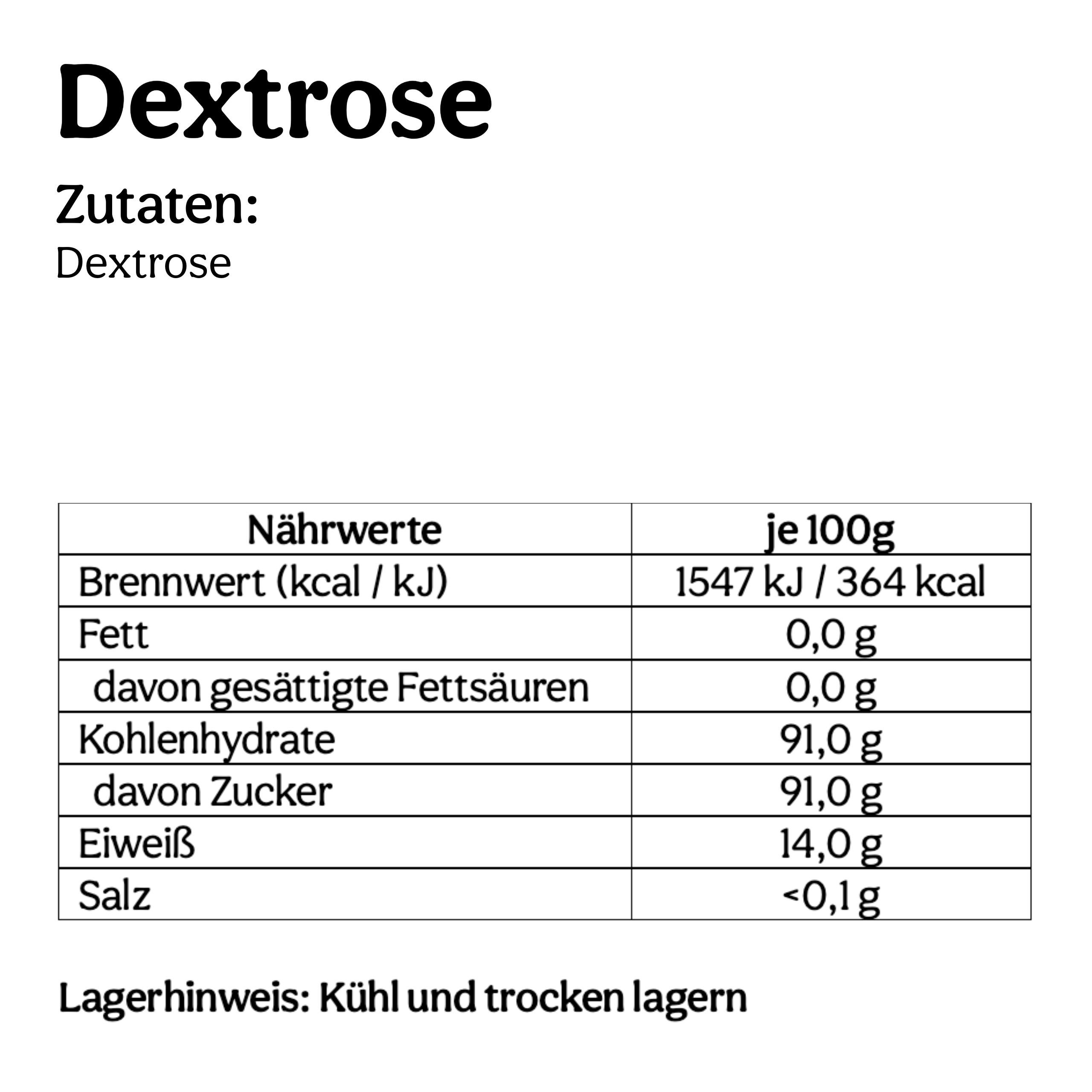 Dextrose (500g)